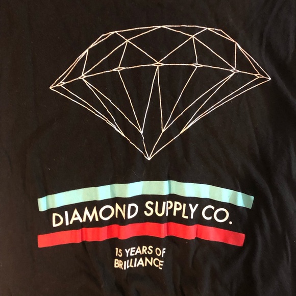 Diamond Supply Co Short Sleeve Tee Womens Size Small Black - Picture 4 of 9